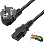 Cable de alimentación para monitor para DELL/HP/ION Block Rocker, cable de  alimentación de CA de 3 clavijas de repuesto
